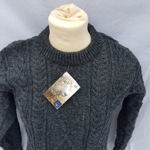 Edinburgh Arran Sweater charcoal