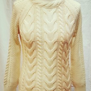Arran Cashmere/Wool Sweater Ecru